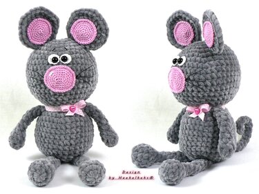 Kuschelmaus -- Häkelanleitung von Haekelkeks®