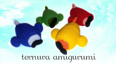 Häkelanleitung des Flugzeugs PDF english- deutsch- dutch ternura amigurumi