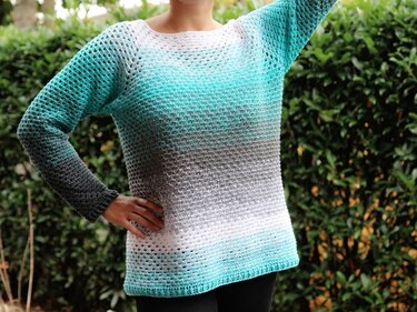 crochet pattern sweater "Lisa"