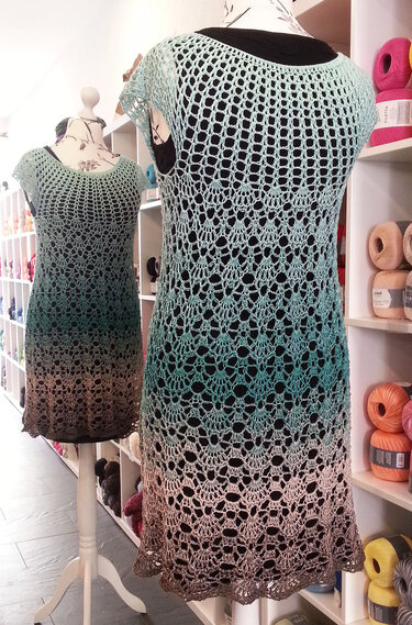 Häkelanleitung  Kleid Aurora alle Größen