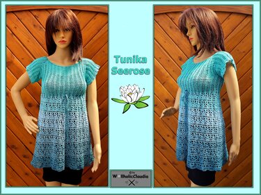 Häkelanleitung Tunika - Kleid "Seerose"