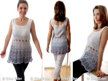 Top / Minikleid "Happy Day" im Mustermix - Häkelanleitung