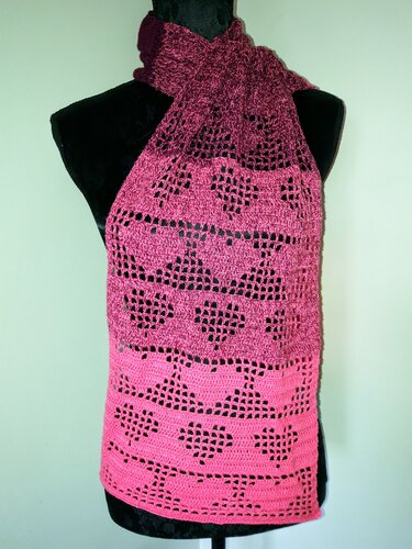 Herzschal Häkelanleitung - Bild 5