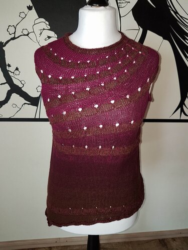 Poncho und Shirt - Stricken