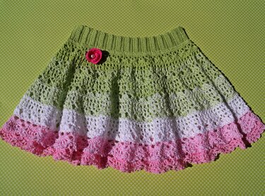 Häkelanleitung Rock "Blütenzauber"