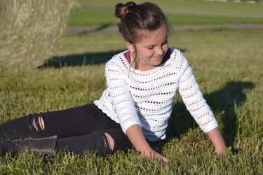 - ALICIA - Sommershirt/ Top/ Pullover, 3 Varianten RVO, alle Größen ab Größe 74 Kleinkind - 56 Damen, jedes Material auch Bobbel geeignet, tolles Stukturmuster - Bild 2