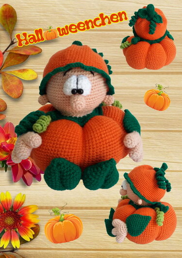 Häkelanleitung Halloweenchen, Amigurumi