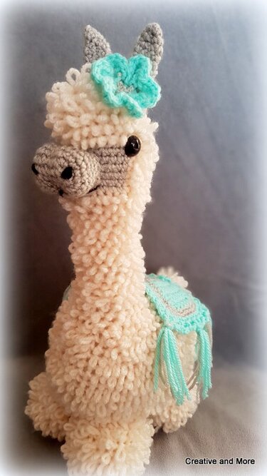 Häkelanleitung Wilma das Alpaka (35 cm hoch)