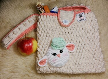 Kindertasche Schäfchen - Häkeln