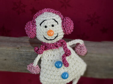 5er Set Weihnachten Anhänger Elch Nikolaus Schneemann Engel Christbaumschmuck - Häkeln