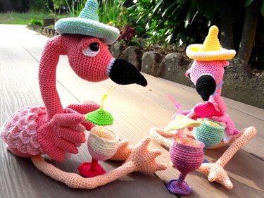 Ringo The Party Flamingo - Crochet