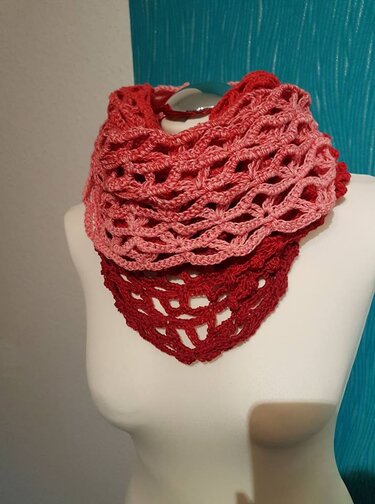 Loop "STERNENSTAUB" gehäkelt mit 1 Woolly Hugs BOBBEL-COTTON - Häkeln