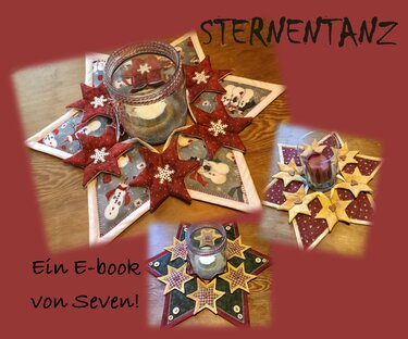 Genähte Tischdeko "Sternentanz" - Nähen