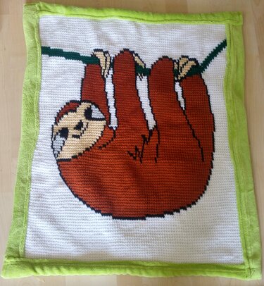 Decke für Neugeborene (Faultier) - Bild 2