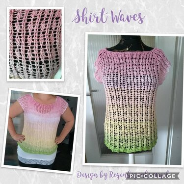 Tunika Wave - Häkeln