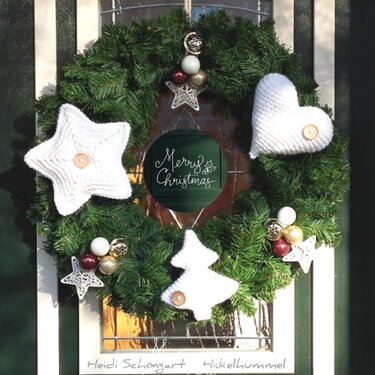 Türkranz mit Weihnachtsstern Glücksherz Weihnachtsbaum *3in1 Häkelanleitung* - Bild 2