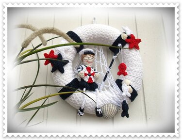 Häkelanleitung Türkranz Süßwassermatrose