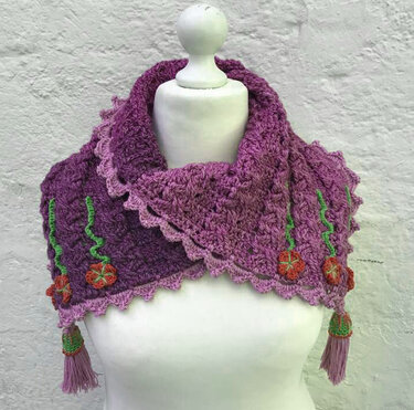 gehäkelter Schluckaufloop "Zopfwunder" - Häkeln