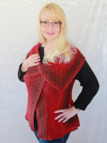 Häkelanleitung Weste // Longweste // Jacke V