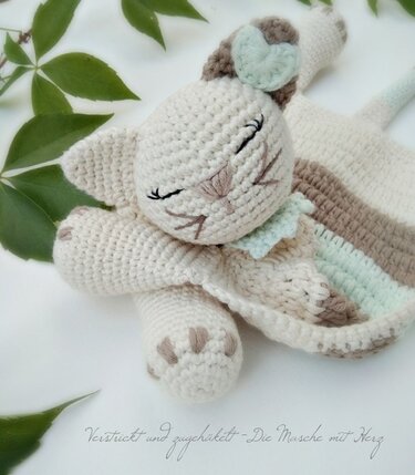 Schmusetuch Katze - Häkeln