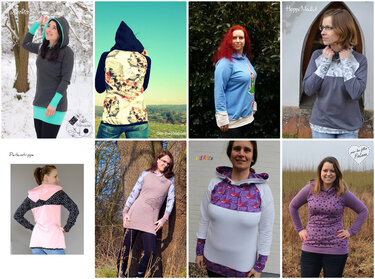 Loona, Hoodie Gr.32-48 - Nähen