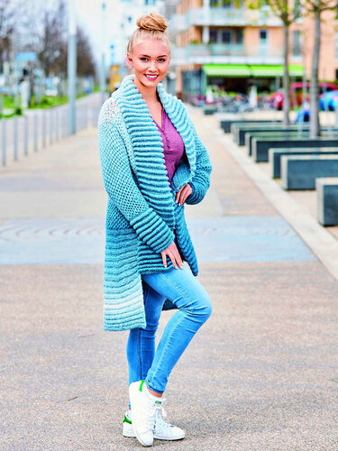 MANTEL HYGGE BY WOOLLY, gestrickt - Stricken