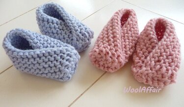 Strickanleitung - Babyschuhe Grobstrick - No.26