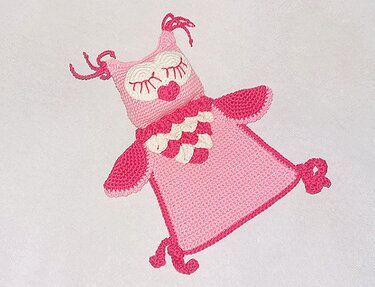 Häkelanleitung Schmusetuch Eule Ella