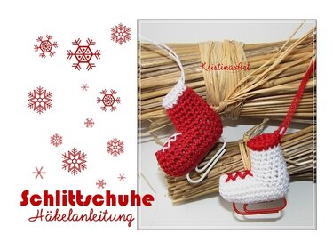 Häkelanleitung Schlittschuh - Häkeln