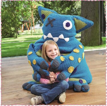 Riesenkissen "Monster" häkeln