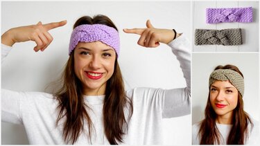 Häkelanleitung - Stirnband mit Zopf - No.158