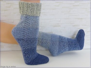 "OneWaySoks°1" gestrickte Socken - leicht & schnell - 22-47 - Stricken
