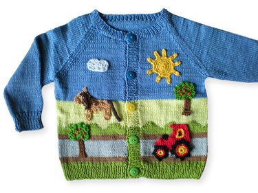 Raglanjacke - Stricken