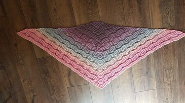 Häkelanleitung Dreieckstuch Traumwelle