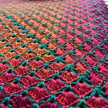 Minimuschel im Quadrat - Häkeln