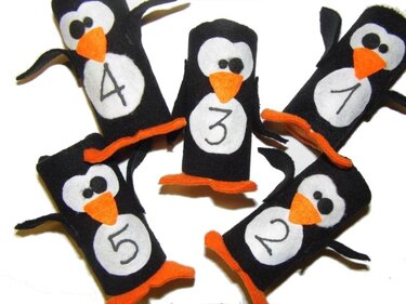 Adventskalender * PINgUINE * Bastelanleitung