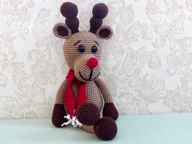 Rudolph - the Red Nosed Reindeer - Crochet