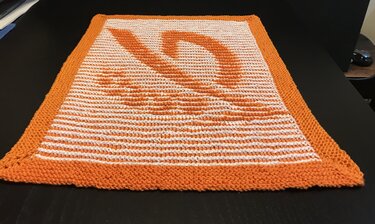 Tischset / Platzset glutenfrei in Illusionsstricktechnik - Stricken