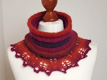 Strickanleitung Loop, Schalkragen, "Kayan", alle Größen