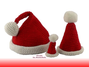 Weihnachtsmützen für Amigurumis -- Häkelanleitung von Haekelkeks®