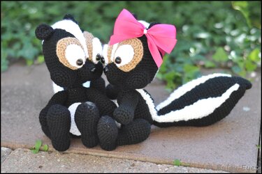 Stinktier Häkelanleitung