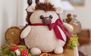 Gestrickter Türstopper "Igel" - Stricken