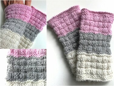 Classics - Handstulpen stricken Flechtmuster 2 Versionen