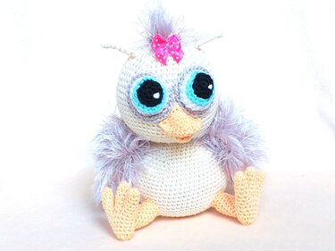Mia the Owl Baby - Crochet