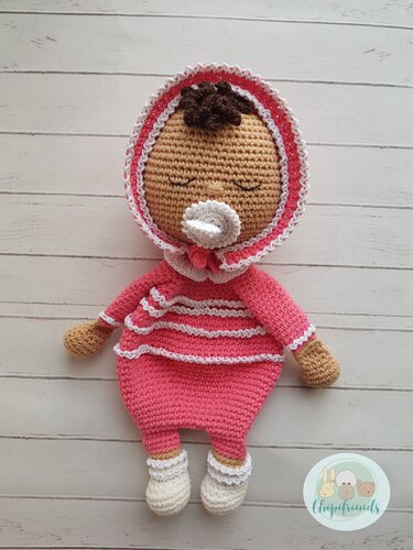 Crochet Pattern, Cute Lovey Baby with Bunny