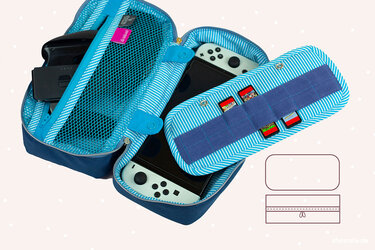 Tasche "KimKonsole" (Nähanleitung und Schnittmuster in 2 Größen)