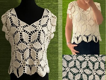 Shirt aus Sechsecken (2) - Häkelanleitung