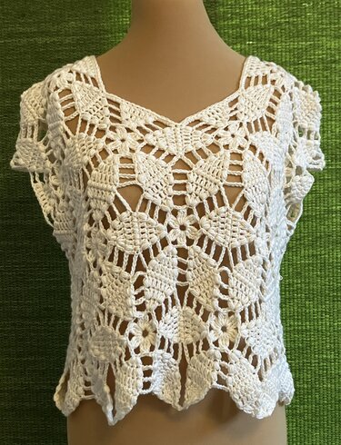 Shirt aus Sechsecken (2) - Häkelanleitung