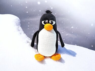 Pablo der Pinguin XXL (PDF Anleitung) - Häkeln