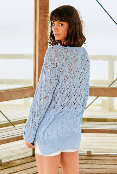 Strickanleitung: Lässiger Sommerpulli mit raffinierten Seitenschlitzen - Bild 2